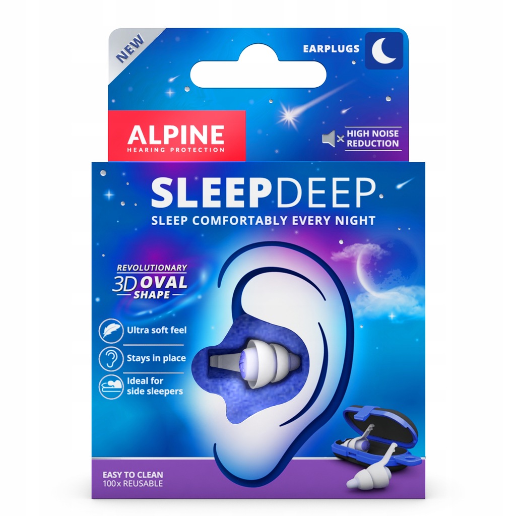 Zatyczki do spania ALPINE Sleep Deep rozmiar M/L
