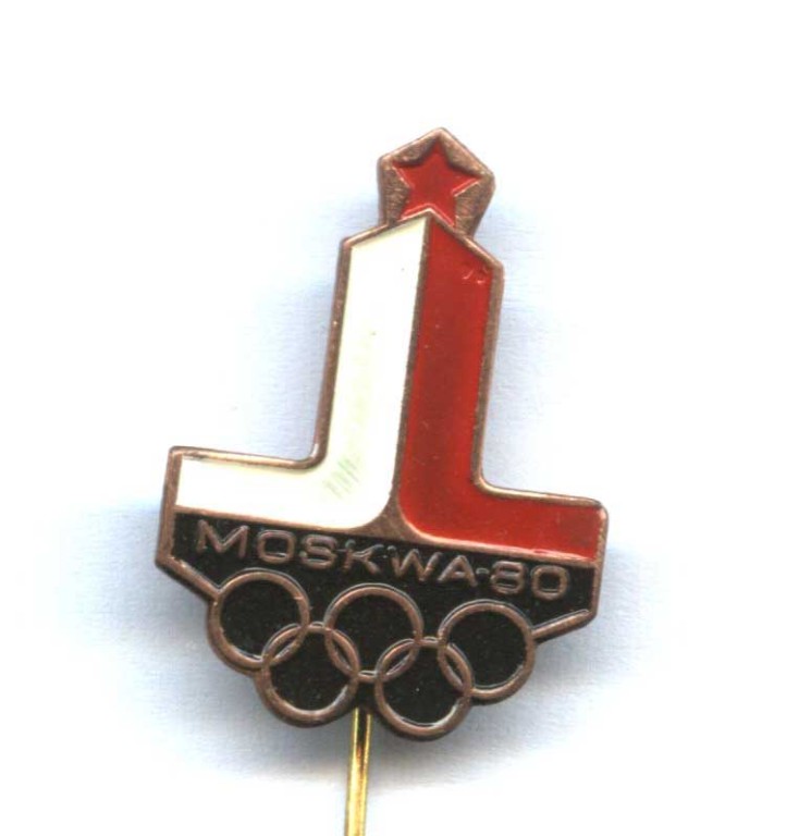 Odznaka wpinka olimpijska Moskwa 1980 PKOL