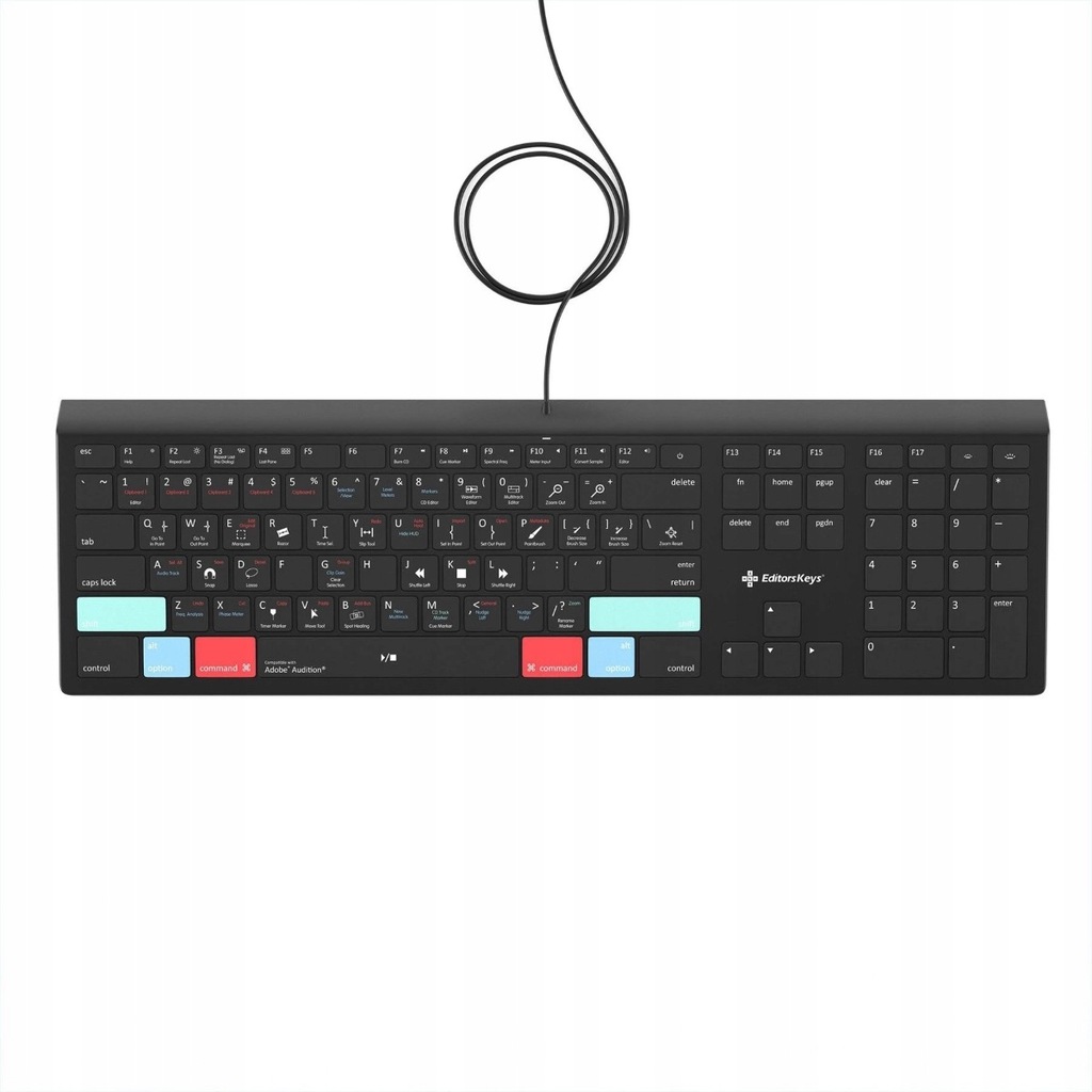 Klawiatura EditorsKeys do Adobe Audition na MAC