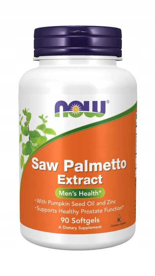 Saw Palmetto Extract 90softgels Palma Sabałowa NOW