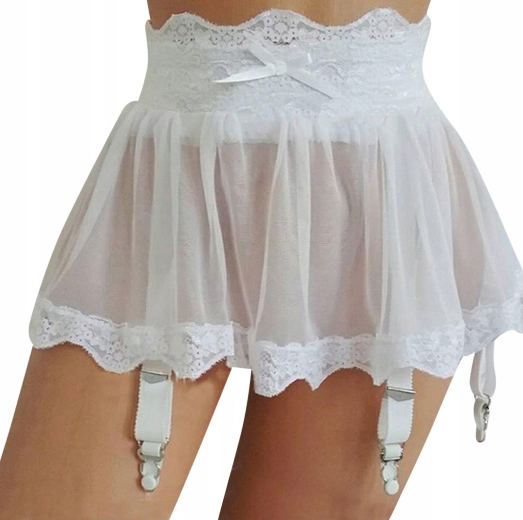 Pas do pończoch wiązany sexy spódniczka