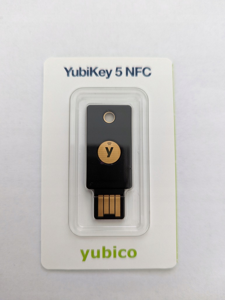 Klucz zabezpieczający Yubico YubiKey 5 NFC USB A