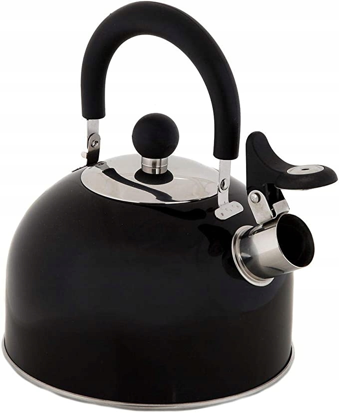 Купить Чайник стальной со свистком 2л, ГАЗ индукционный, черный: отзывы ...