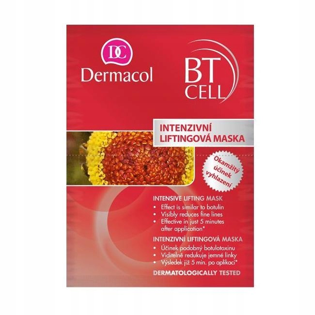 Dermacol BT Cell Intensive Lifting Mask maseczka intensywnie liftingują P1