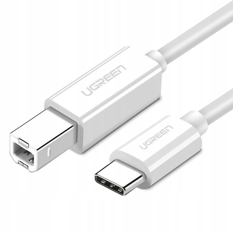 Kabel USB 2.0 C-B UGREEN US241 do drukarki 1m