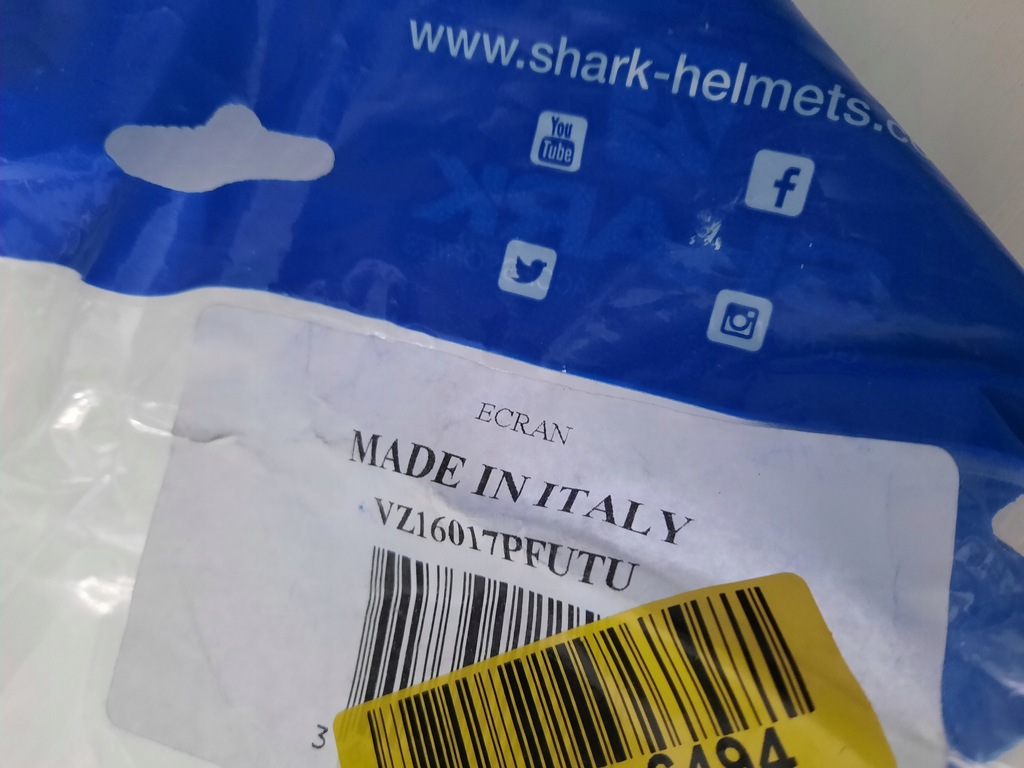 Купить Дымовой козырек для шлема Shark VZ160 Spartan Skwal: отзывы ...