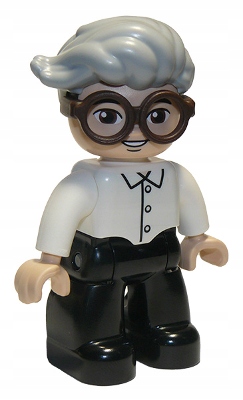 DS NOWE Lego Duplo figurka pan dziadek w okularach