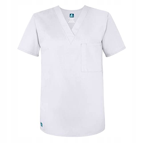 UNIFORM MEDYCZNY SCRUBS ADAR BIAŁY UNISEX S