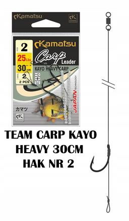 Kamatsu Team Carp Kayo Heavy BLNO 25cm 25lbs hak #