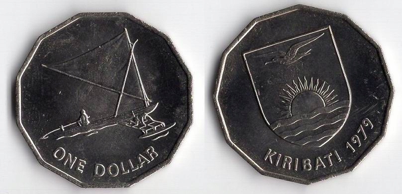 KIRIBATI 1979 1 DOLLAR RZADKA