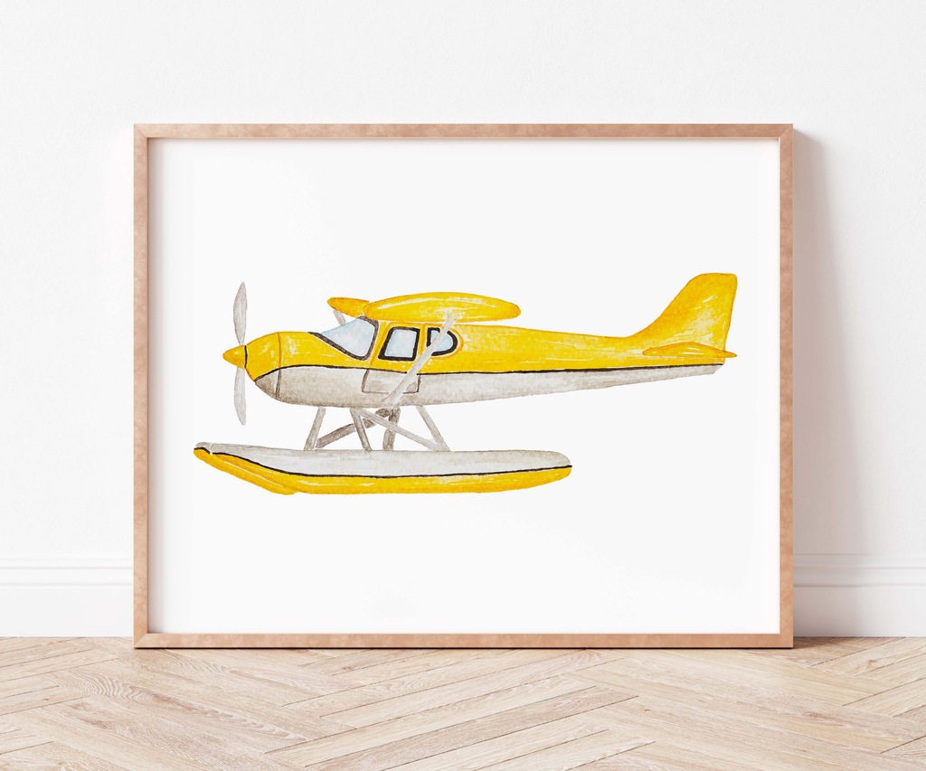 Obraz Plakat do pokoju dziecka Samolot A4