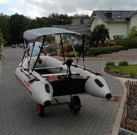 Szary ponton Kolibri KM-330 PP + daszek okazja