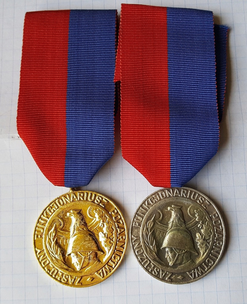 2 medale Sraży Pożarnej