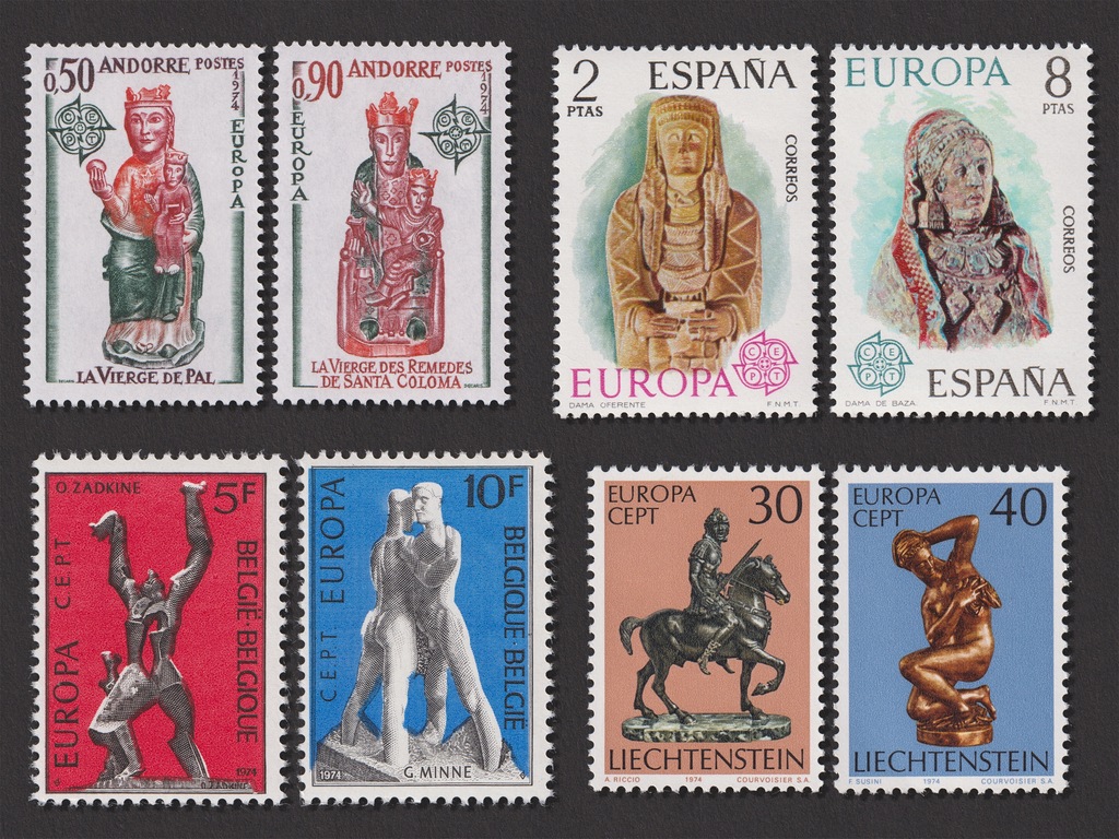 Купить Набор скульптур EUROPA, 23 серия ** 1974 г.: отзывы, фото, характеристики в интерне-магазине Aredi.ru