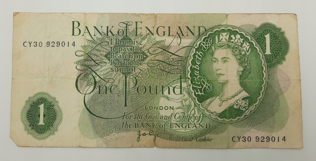 Banknot Wielka Brytania 1 Pound