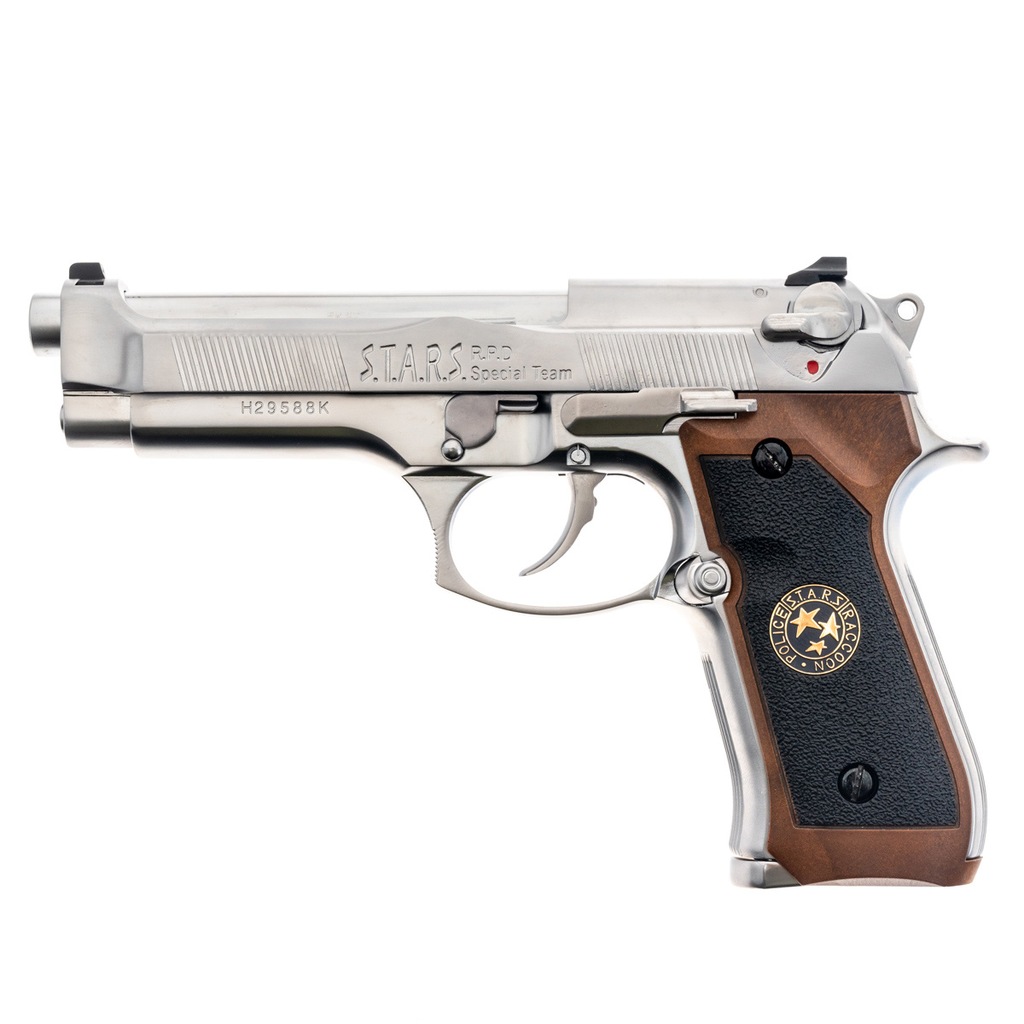 Pistolet GBB WE M92 Biohazard Samurai Edge Silver