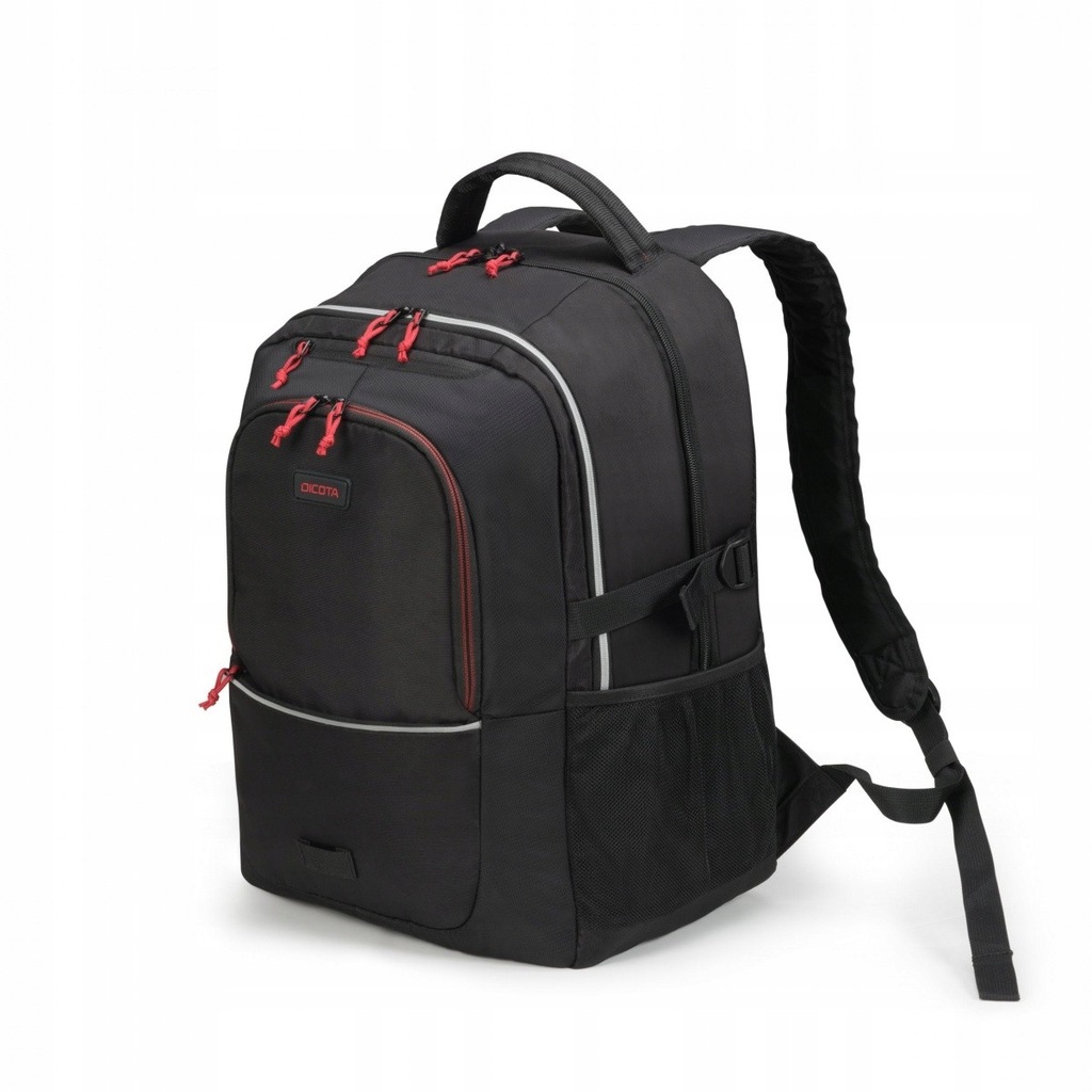 DICOTA BACKPACK PLUS SPIN/14-15.6IN BLACK/RED