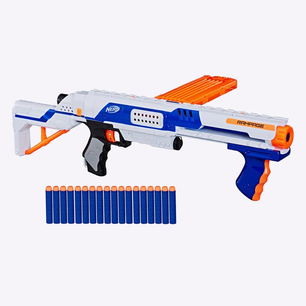 NERF ELITE RAMPAGE E4854 + 50 STRZAŁEK + CELE - 14086423829