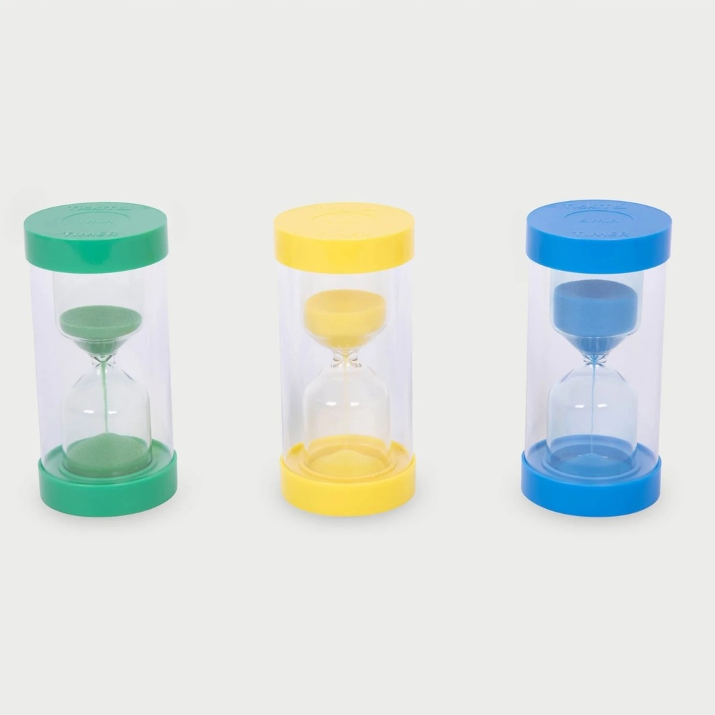 TickiT: klepsydry ColourBright Sand Timer Set 3 el