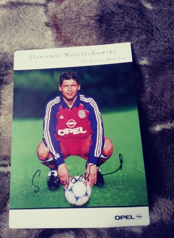 Karta Sławomir Wojciechowski z autografem Bayern