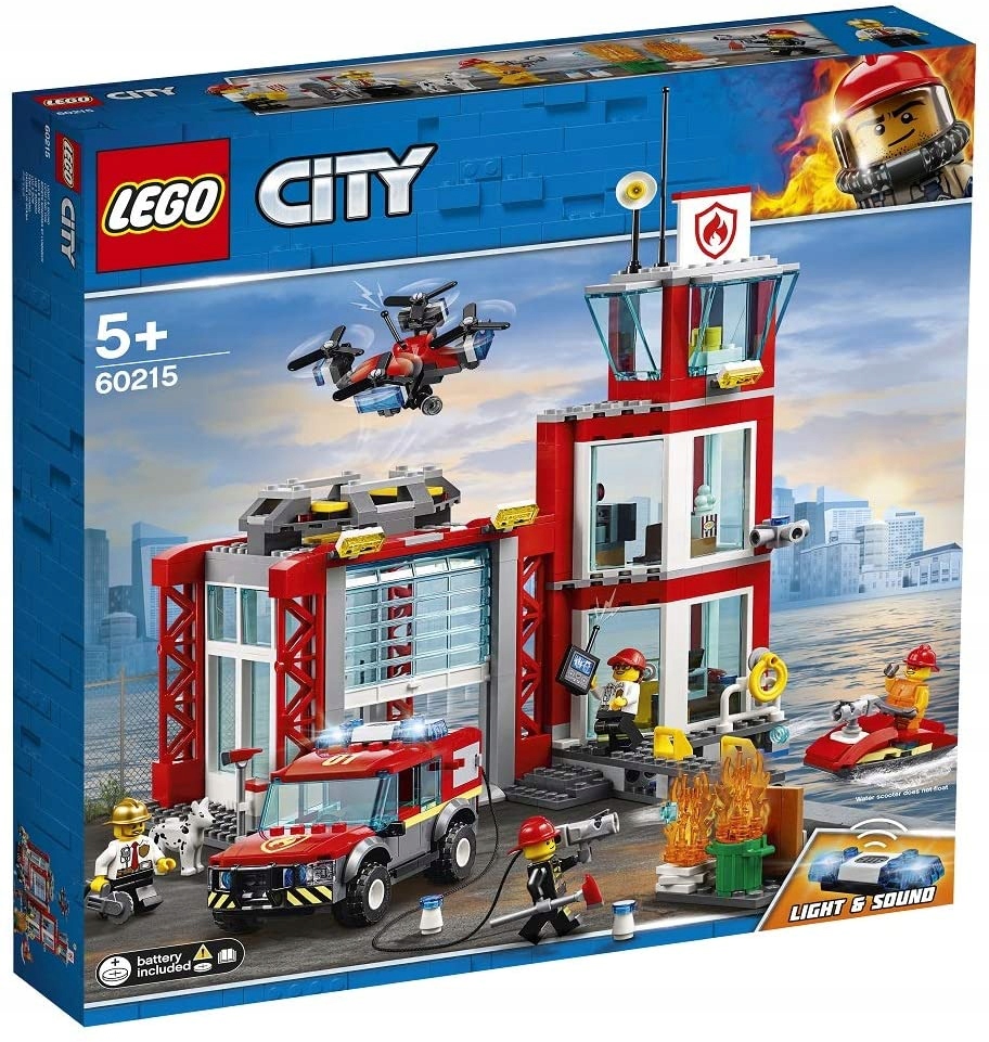 Купить LEGO CITY 60215 ПОЖАРНАЯ СТАНЦИЯ ПОЖАРНАЯ СТАНЦИЯ: отзывы, фото, характеристики в интерне-магазине Aredi.ru