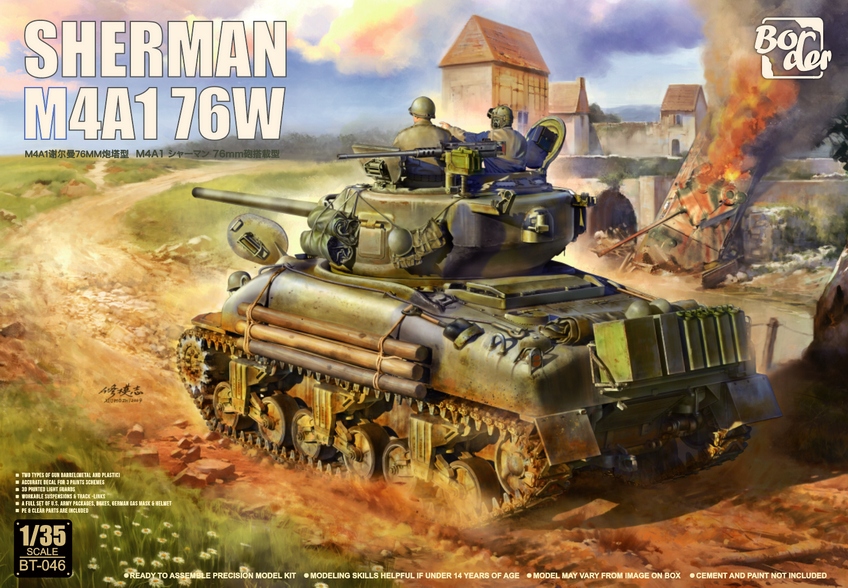 Sherman M4A1 76W 1:35 Border Model BT046