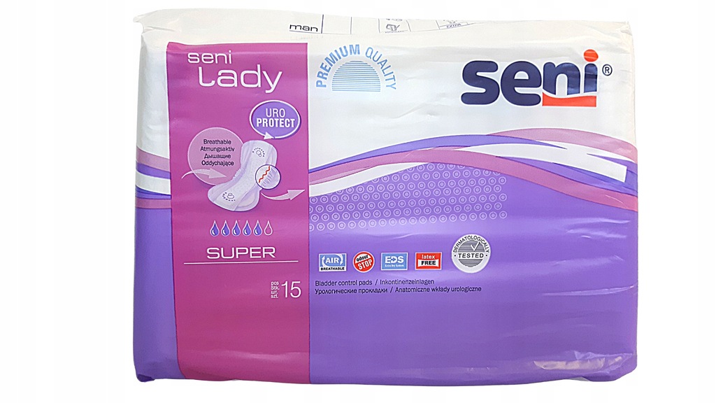 SENI LADY SUPER wkładki urologiczne 15szt