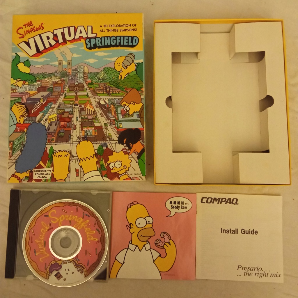 THE SIMPSONS VIRTUAL SPRINGFIELD PC BIG BOX ENG