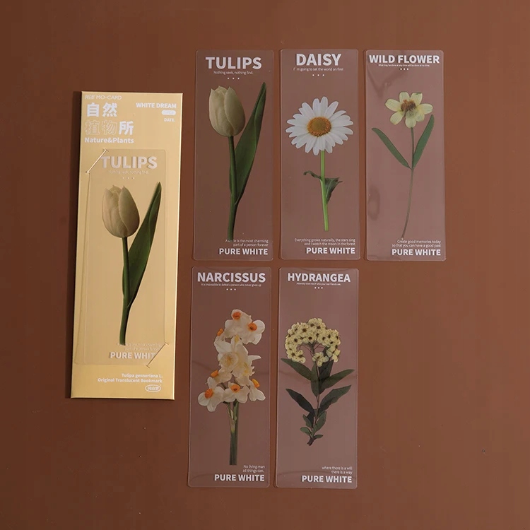 Assorted Simulated Plant PET Bookmark Accessories