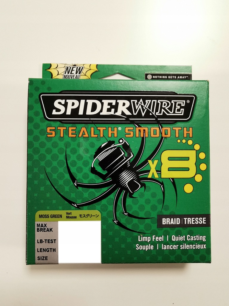 Plecionka Spiderwire Smooth 8 Green 0,19mm+Gratis