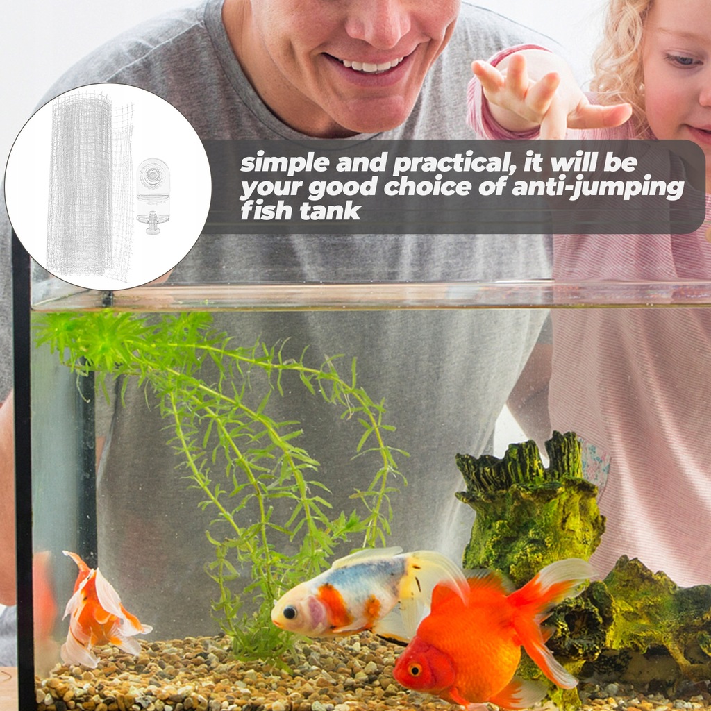 Aquarium Anti-Sprung Netz - Feines Mesh-Schutznetz Für Fische & Schildkröten, Transparente Abdeckung