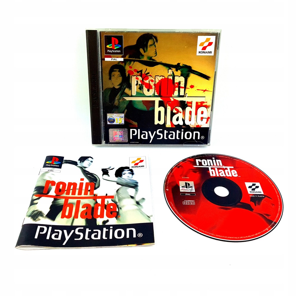 RONIN BLADE PREMIEROWE PS1 PSX PAL ENG 3xA