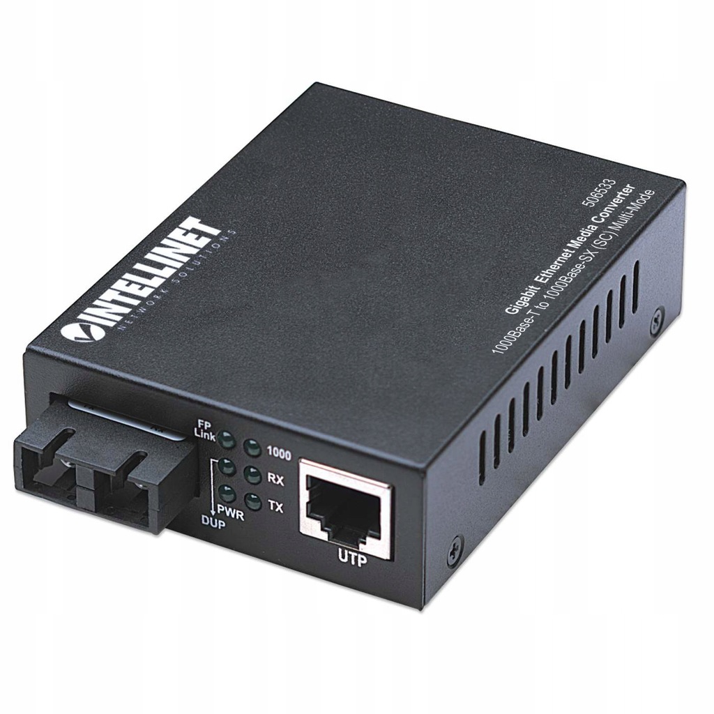 Intellinet 506533 konwerter sieciowy 1000 Mbit/s 850 nm Multifunkcyjny Czar