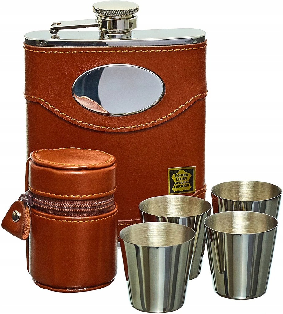 PIERSIÓWKA Hip Flask Set, Whiskey Flask Set Z UK