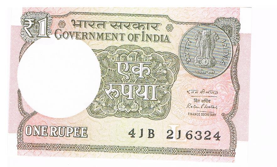 Indie 1 rupia