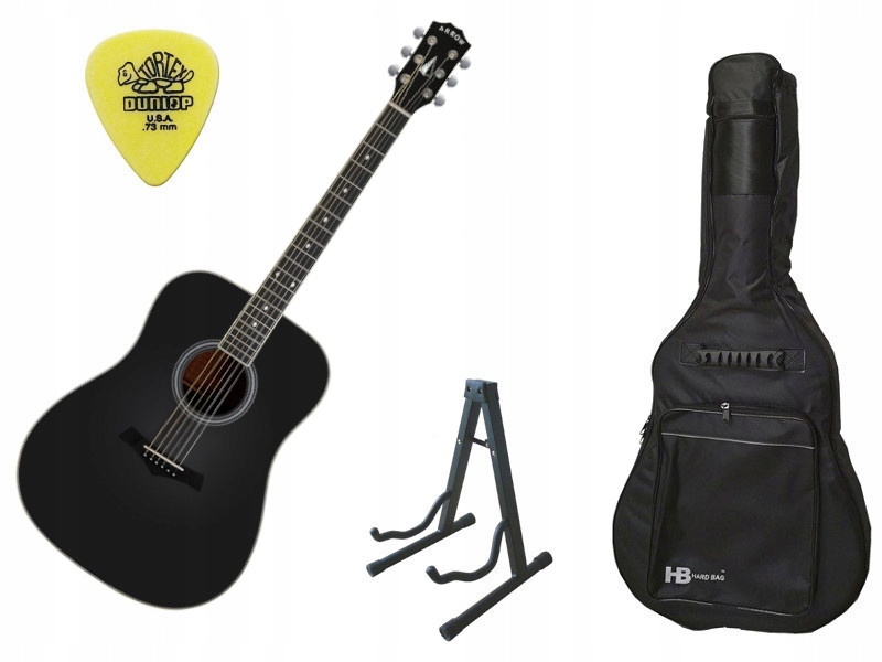Arrow Silver D BLK Black - gitara akustyczna AKCESORIA - SET3