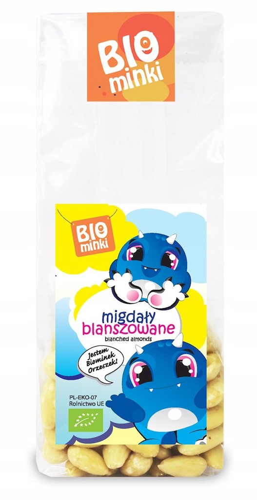 MIGDAŁY BLANSZOWANE BIO 75g BIOMINKI