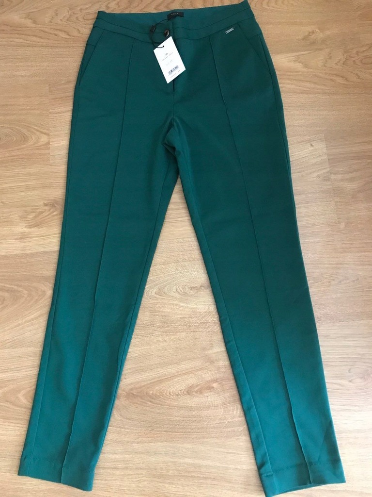 Nowe spodnie Solar- zielone 36