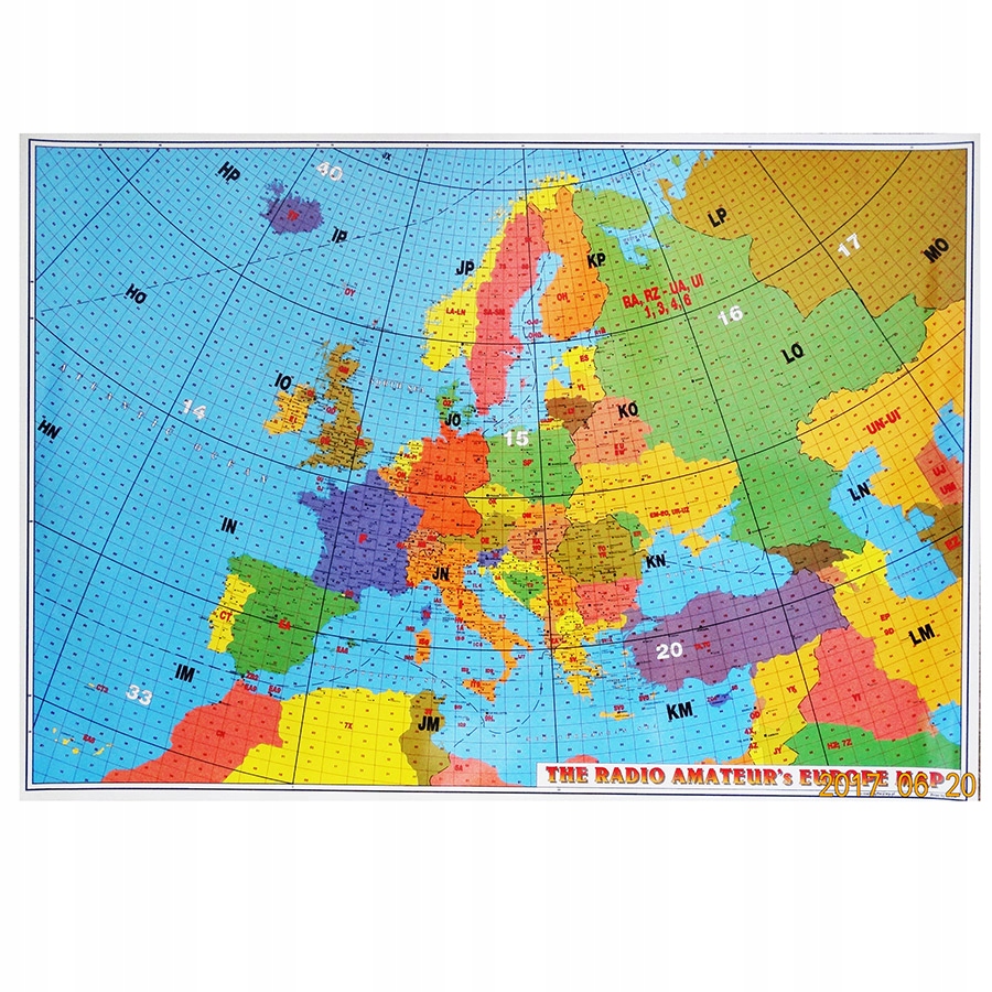 Mapa Europy kraje i lokatory UKF 68cmx48cm