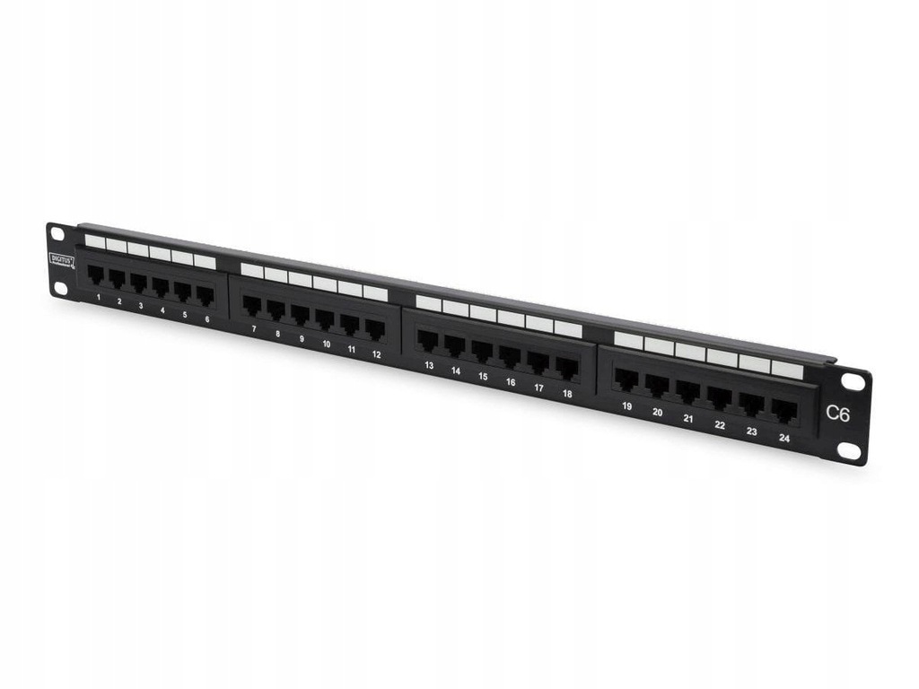 Digitus Patch panel 19" 24 porty, kat.6, U/UT