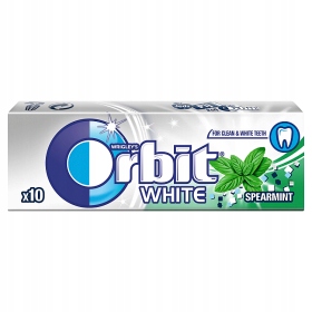 Orbit White Spearmint Guma do żucia bez cukru 14 g 10 drażetek