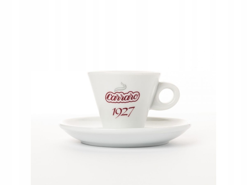 Carraro Filiżanka i spodek - Cappucino Biała 150ml