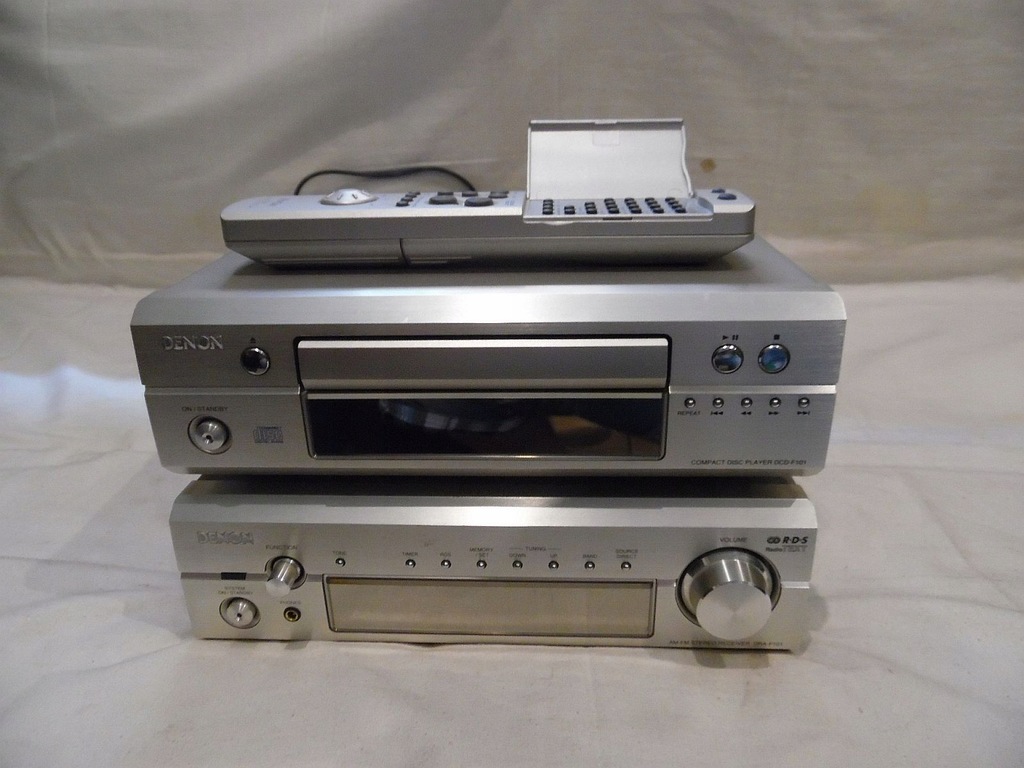 DENON DRA-F101 AM-FM ステレオレシーバー Amazon.co.jp: Denon Fシリーズ レシーバー シルバー DRA-F101-S