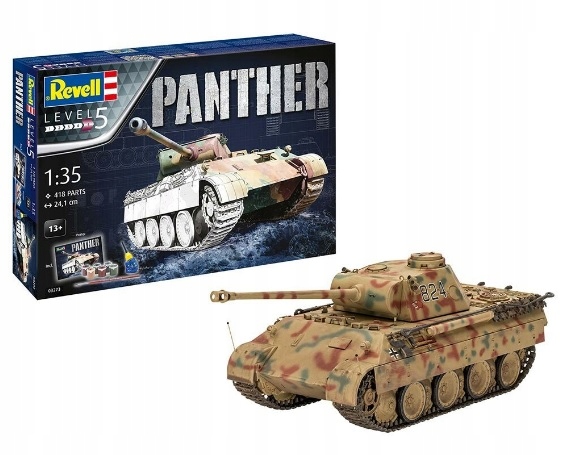 Panther Ausf. D - Revell 03273 skala 1/35 + farby klej i pędzel