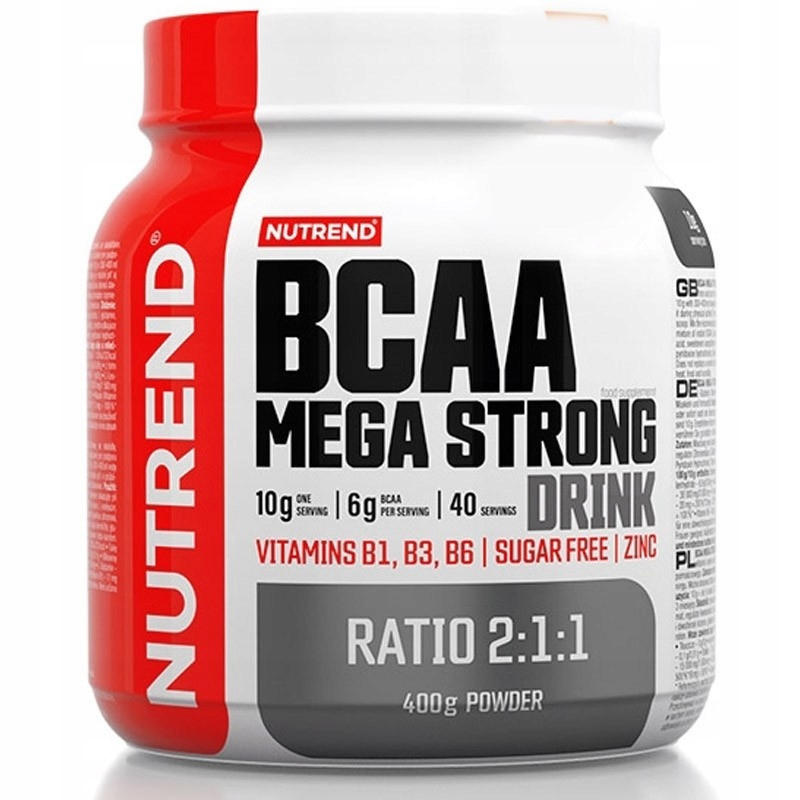 NUTREND BCAA MEGA STRONG 400G AMINOKWASY RECOVERY