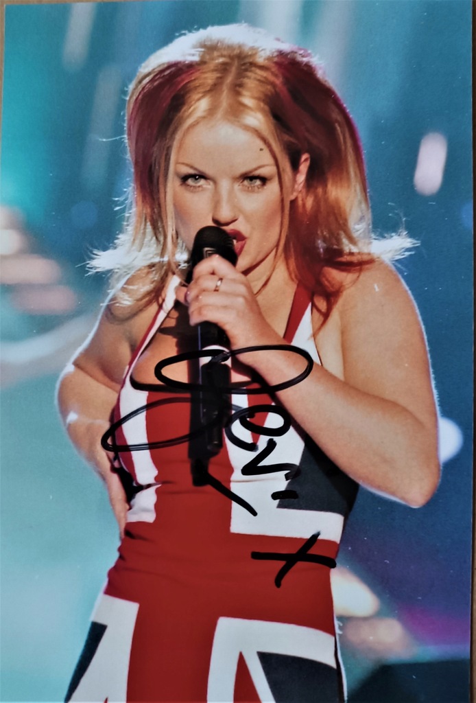 GERI HALLIWELL ex-Spice Girls - zdjęcie autografem