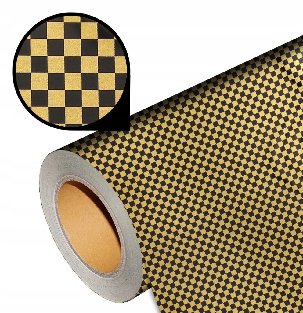 Folia wzorzysta Pattern SPPU-35 Chess G/B 1 metr