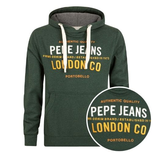 BLUZA Z KAPTUREM MĘSKA PEPE JEANS ZIELONA M