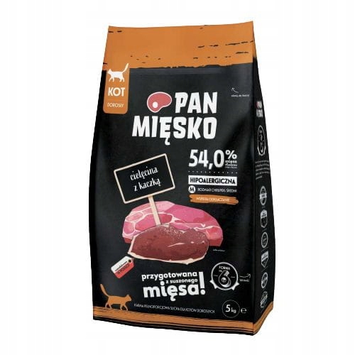 Pan Mięsko Karma dla kota Cielęcina z Kaczką 5kg