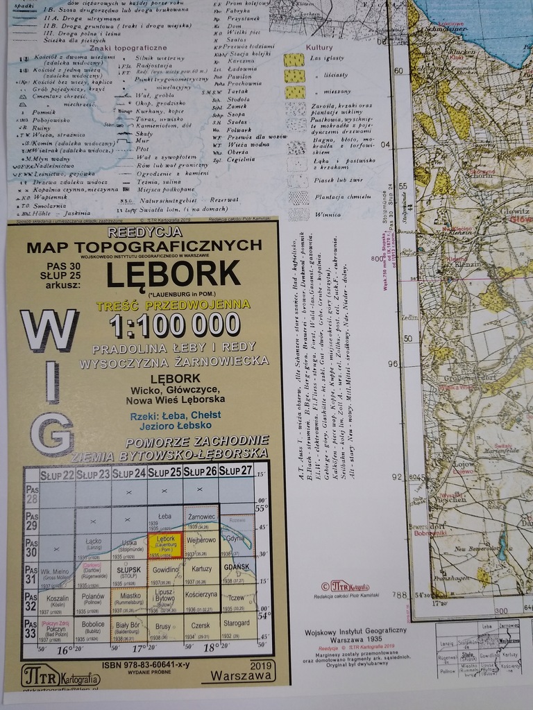 Mapa WIG Lębork P30 S25 reedycja